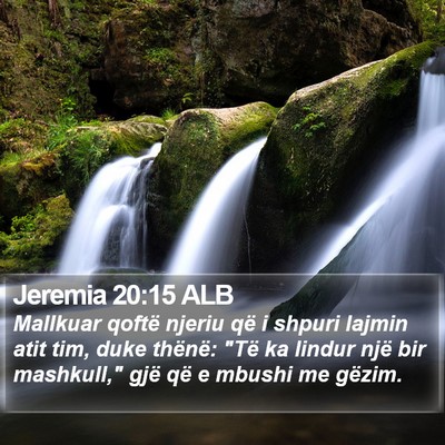 Jeremia 20:15 ALB Bible Verse Image