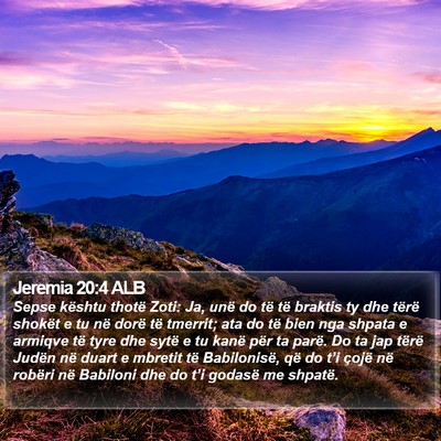 Jeremia 20:4 ALB Bible Verse Image
