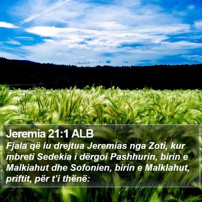 Jeremia 21:1 ALB Bible Verse Image