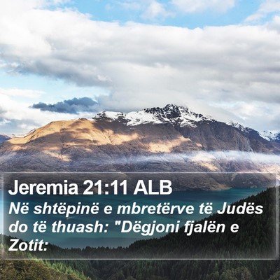 Jeremia 21:11 ALB Bible Verse Image