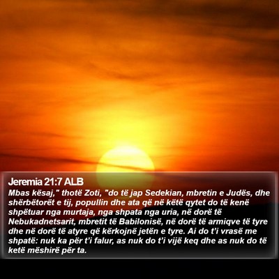 Jeremia 21:7 ALB Bible Verse Image