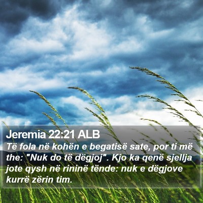 Jeremia 22:21 ALB Bible Verse Image