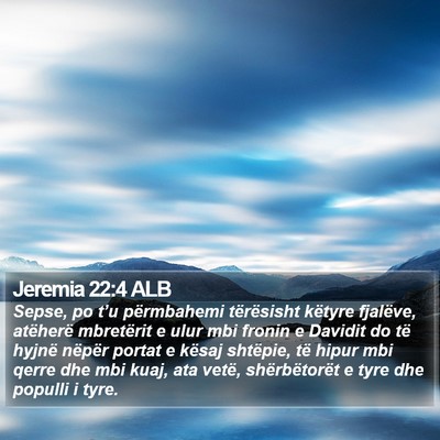 Jeremia 22:4 ALB Bible Verse Image