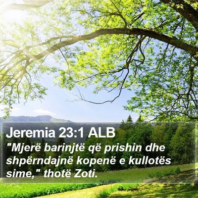 Jeremia 23:1 ALB Bible Verse Image