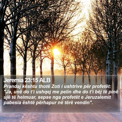 Jeremia 23:15 ALB Bible Verse Image