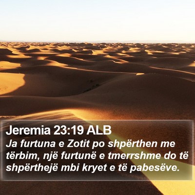 Jeremia 23:19 ALB Bible Verse Image