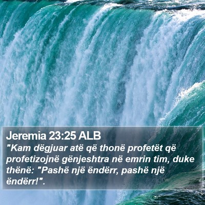 Jeremia 23:25 ALB Bible Verse Image