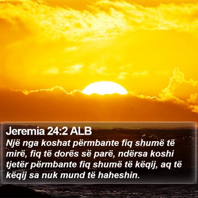 Jeremia 24:2 ALB Bible Verse Image