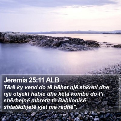 Jeremia 25:11 ALB Bible Verse Image
