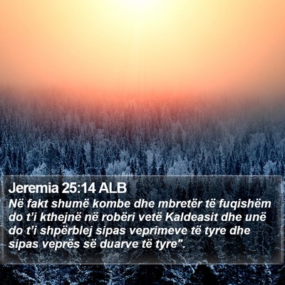 Jeremia 25:14 ALB Bible Verse Image
