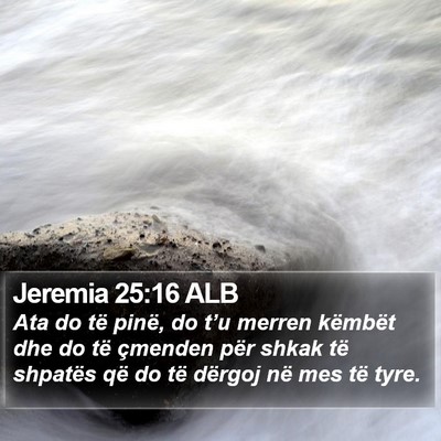 Jeremia 25:16 ALB Bible Verse Image