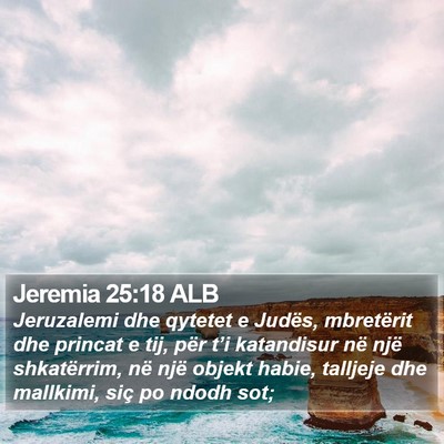 Jeremia 25:18 ALB Bible Verse Image