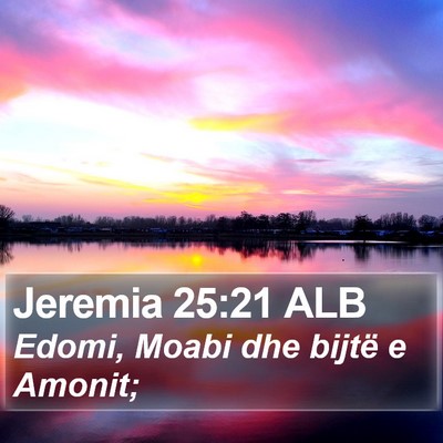 Jeremia 25:21 ALB Bible Verse Image