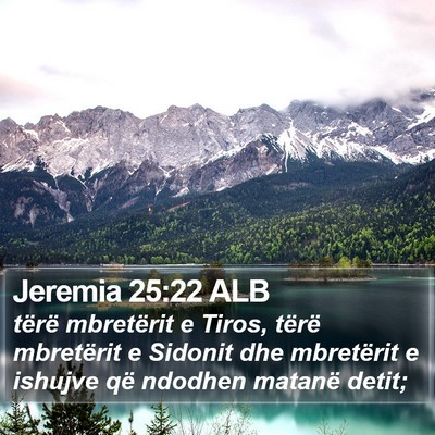 Jeremia 25:22 ALB Bible Verse Image