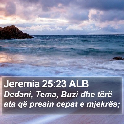 Jeremia 25:23 ALB Bible Verse Image