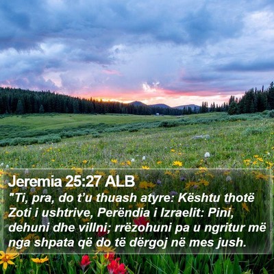 Jeremia 25:27 ALB Bible Verse Image