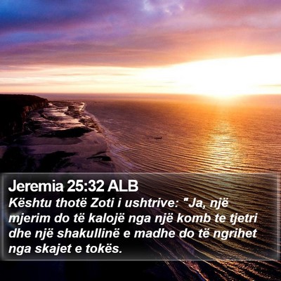 Jeremia 25:32 ALB Bible Verse Image