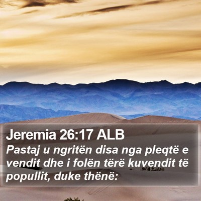 Jeremia 26:17 ALB Bible Verse Image