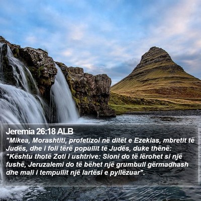 Jeremia 26:18 ALB Bible Verse Image