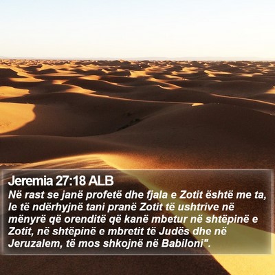 Jeremia 27:18 ALB Bible Verse Image