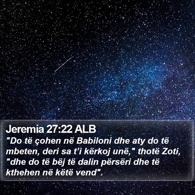 Jeremia 27:22 ALB Bible Verse Image