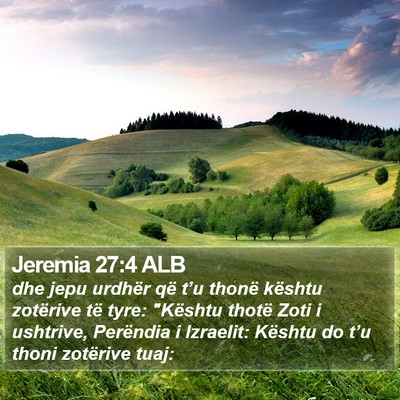 Jeremia 27:4 ALB Bible Verse Image