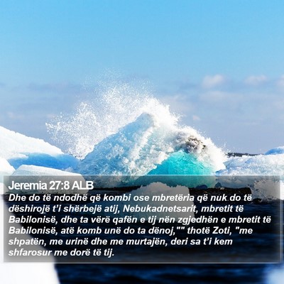 Jeremia 27:8 ALB Bible Verse Image