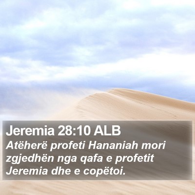 Jeremia 28:10 ALB Bible Verse Image