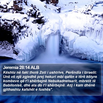 Jeremia 28:14 ALB Bible Verse Image
