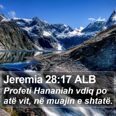 Jeremia 28:17 ALB Bible Verse Image