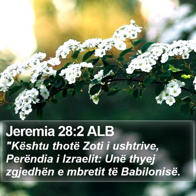Jeremia 28:2 ALB Bible Verse Image