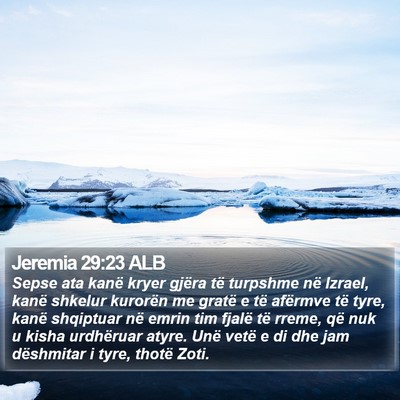 Jeremia 29:23 ALB Bible Verse Image