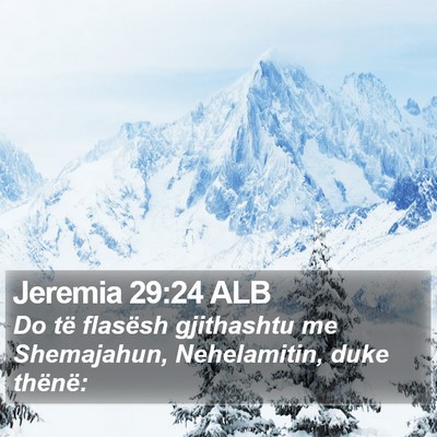 Jeremia 29:24 ALB Bible Verse Image