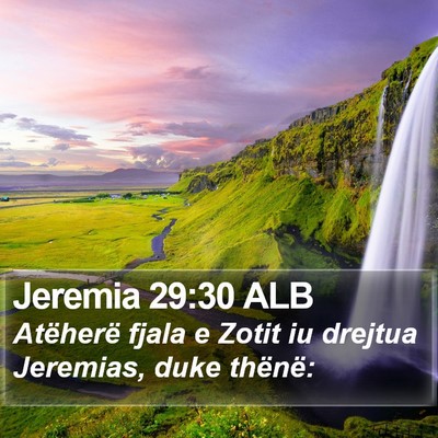 Jeremia 29:30 ALB Bible Verse Image