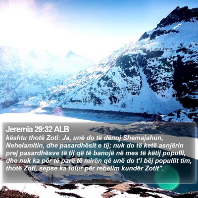 Jeremia 29:32 ALB Bible Verse Image