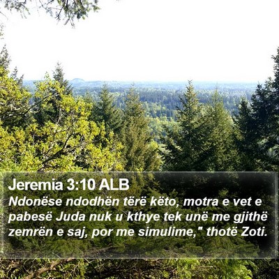 Jeremia 3:10 ALB Bible Verse Image