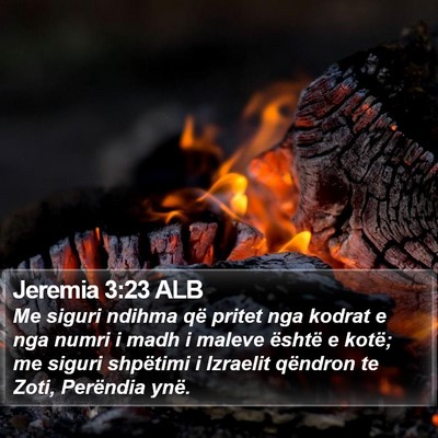 Jeremia 3:23 ALB Bible Verse Image