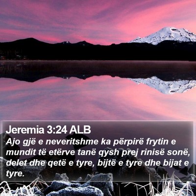 Jeremia 3:24 ALB Bible Verse Image