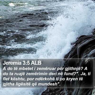 Jeremia 3:5 ALB Bible Verse Image