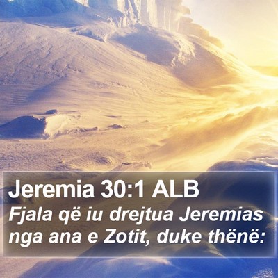 Jeremia 30:1 ALB Bible Verse Image