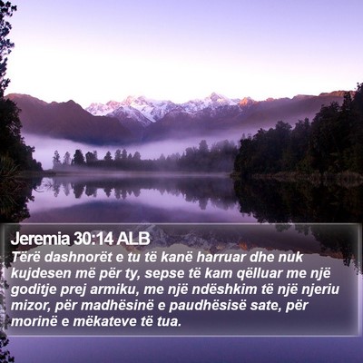 Jeremia 30:14 ALB Bible Verse Image