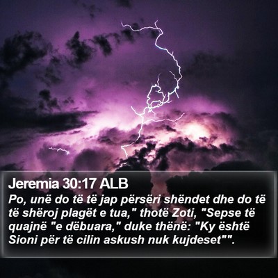 Jeremia 30:17 ALB Bible Verse Image
