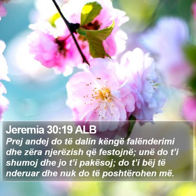 Jeremia 30:19 ALB Bible Verse Image