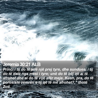 Jeremia 30:21 ALB Bible Verse Image