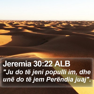 Jeremia 30:22 ALB Bible Verse Image
