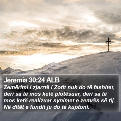 Jeremia 30:24 ALB Bible Verse Image