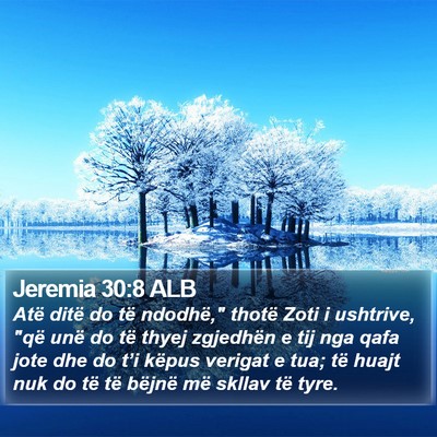 Jeremia 30:8 ALB Bible Verse Image