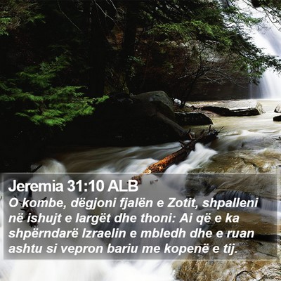 Jeremia 31:10 ALB Bible Verse Image