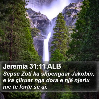 Jeremia 31:11 ALB Bible Verse Image