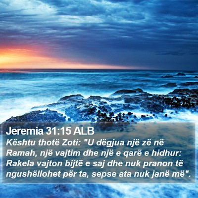 Jeremia 31:15 ALB Bible Verse Image